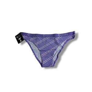 Ethika The Bikini Women Medium Purple Logo Stripe Low Rise Underwear WLBK1925